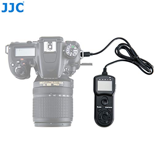 Image of JJC TM-M LCD Timer Remote Control for Nikon D600 D7100 D7000 D5200 D5100 D5000 D3200 (Black)