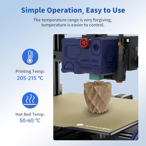 Anycubic HPLWO-10-US-0728-2 Wood Pla 3D Printer Filament thumb #3