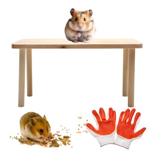 DAWRIS Plataforma de hámster, planta de hámster, accesorios para plataformas de juguete para hámsters, accesorios de jaula de hámster para la jaula, plataforma de escalada de ardilla para dormir