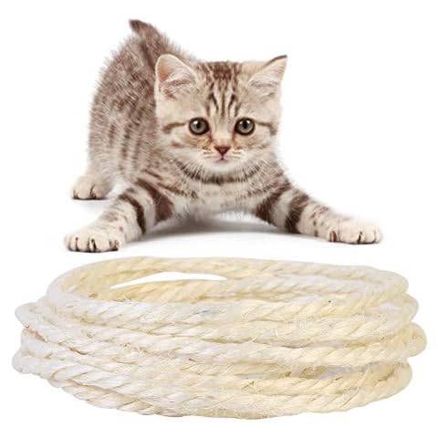 Daxin 5M Sisal Rope for Cats Scratching Post Toys,DIY Cat Scratch Board for Cat to Exercise Claw Cover