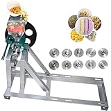 Extrusora De Alimentos Inflados Para Arroz Y Maíz Máquina Multifunción Para Bocadillos Inflados De 25-50 Kg/H Con 10 Moldes Para Elaborar Hojuelas De Maíz Y Palitos Huecos De Maíz Y Arroz Head+Frame