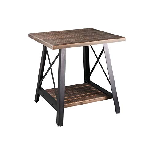 RANDEFURN Solid Wood Coffee Table, 22Lx20W x22H inches Pine Wood End T RANDEFURN Solid Wood Coffee Table, 22Lx20W x22H inches Pine Wood End T