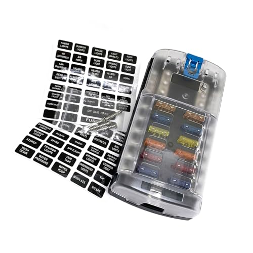 Bloc de fusibles étanche 12V 24V avec 12 fils pour installation facile