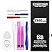 [2600mAh] Batteria per iPhone 6s, ZMNT Nuova 0 ciclo Super Capacità Li-ion Batteria di ricambio per iPhone 6s con Completare Professionale Riparazione Kit di strumenti e istruzioni