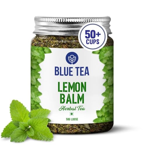 BLUE TEA - Lemon Balm Tea - 50gm - 50+ Cups | RELIEVES STRESS | R...
