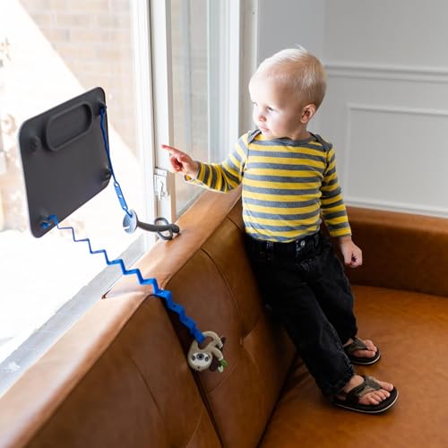 Image of Busy Baby Toy Bungee - Dishwasher Safe Toy Strap - 100% Food-Grade Silicone (Violet)