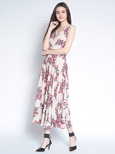Image of Rare Women's Polyester A-Line Maxi Casual Dress