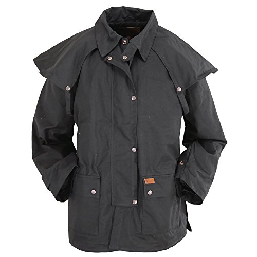 Image of Outback Trading Company Unisex 5008 Bush Ranger Waterproof Breathable Long Sleeve Oilskin Cotton Western Duster Jacket