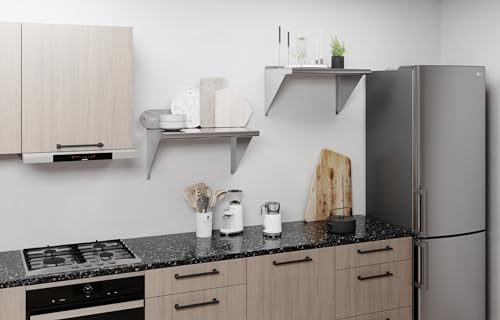 Image of AmGood 24 inch Long X 16 inch Deep Stainless Steel Wall Shelf | NSF Certified | Appliance & Equipment Metal Shelving | Kitchen, Restaurant, Garage, Laundry, Utility Room