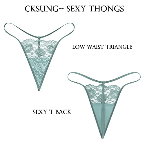 Women's Low Rise Soft Lace G-String Thong Panties, Pack Of 5 (X-Large) #TOP1