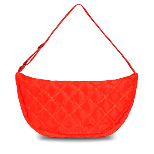 Image of Women's Large and Slouchy Crossbody Hobo Bag Lightweight Soft Tote Bag Functional- Stylish