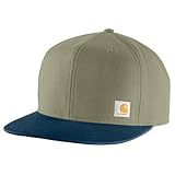 Carhartt Herren 106665 Firm Duck Flat Brim Cap, Dusty Olive...