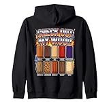 Funny Wood Species Collection Woodworking Humor Wood Gift Zip Hoodie