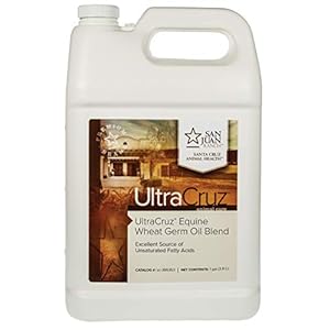 UltraCruz Wheat Germ Oil Blend Supplement for Horses and Livestock, 1 Gallon (125 Day Supply)