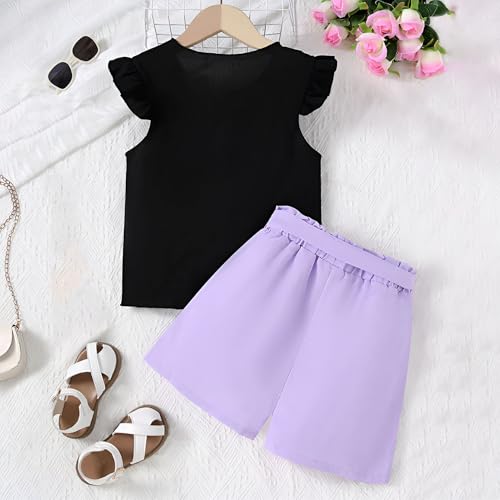 Image of 4YOU DRESSES Beautiful Cotton Blend Fabric Top and Shorts For Girls(Pack Of 2)