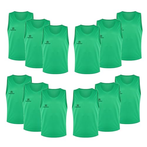 FIBOGOUP Chaleco de entrenamiento de fútbol, camiseta de fútbol para niños y adultos, accesorio de entrenamiento de fútbol, chaleco para entrenamiento de equipo (verde hierba, L), verde hierba, L