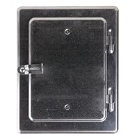 FIREFIX 2093 Kamintür 140x200 mm I Hochwertige, verzinkte Revisionsklappe aus Stahl für den Schornstein I Revisionstür zur Wartung des Kamins