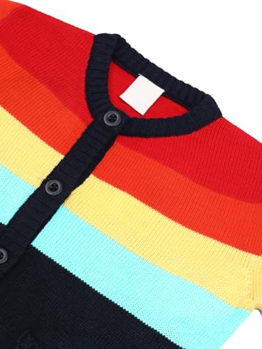 Image of CHKOKKO Boys Woolen Round Neck Sweaters Winter Sweatshirts Navy Blue 4Years-5Years