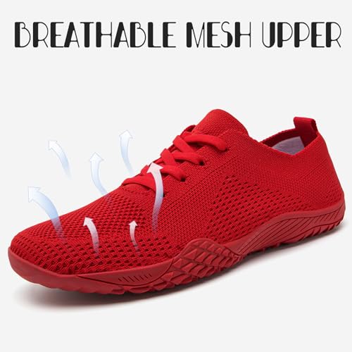 Image of Barefoot Shoes Women Tennis Gym Zero Drop Trail Minimalist Sneakers | Zero Drop 丨Minimalist丨Lightweight Material丨Breathable Mesh丨Non-Slip丨Machine Washable