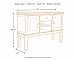 Signature Design by Ashley Ralene Rustic Dining Room Buffet Cabinet with Wine Rack, Medium Brown