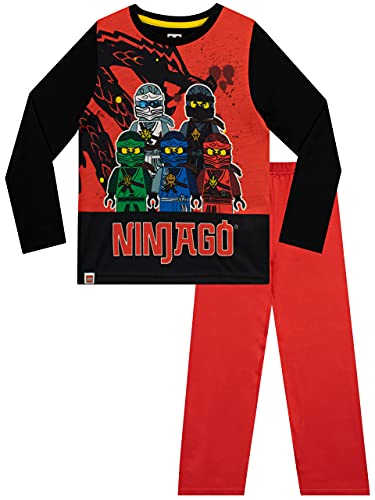LEGO Ninjago Jungen Schlafanzug Slim Fit, Rot, 128 (Herstellergröße: 7 -...