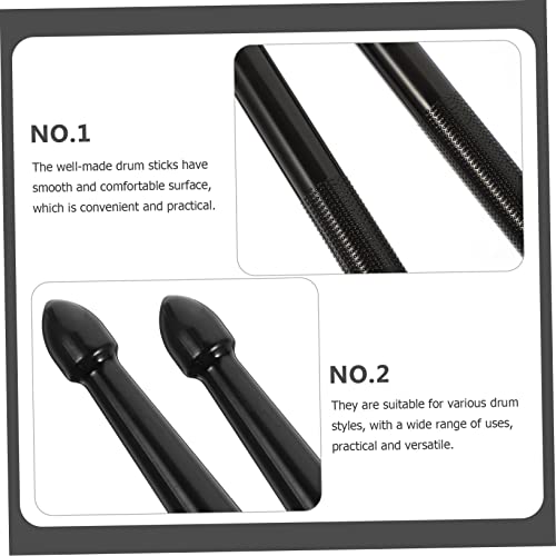 3 pares de baquetas de nailon para batería miniatura 7