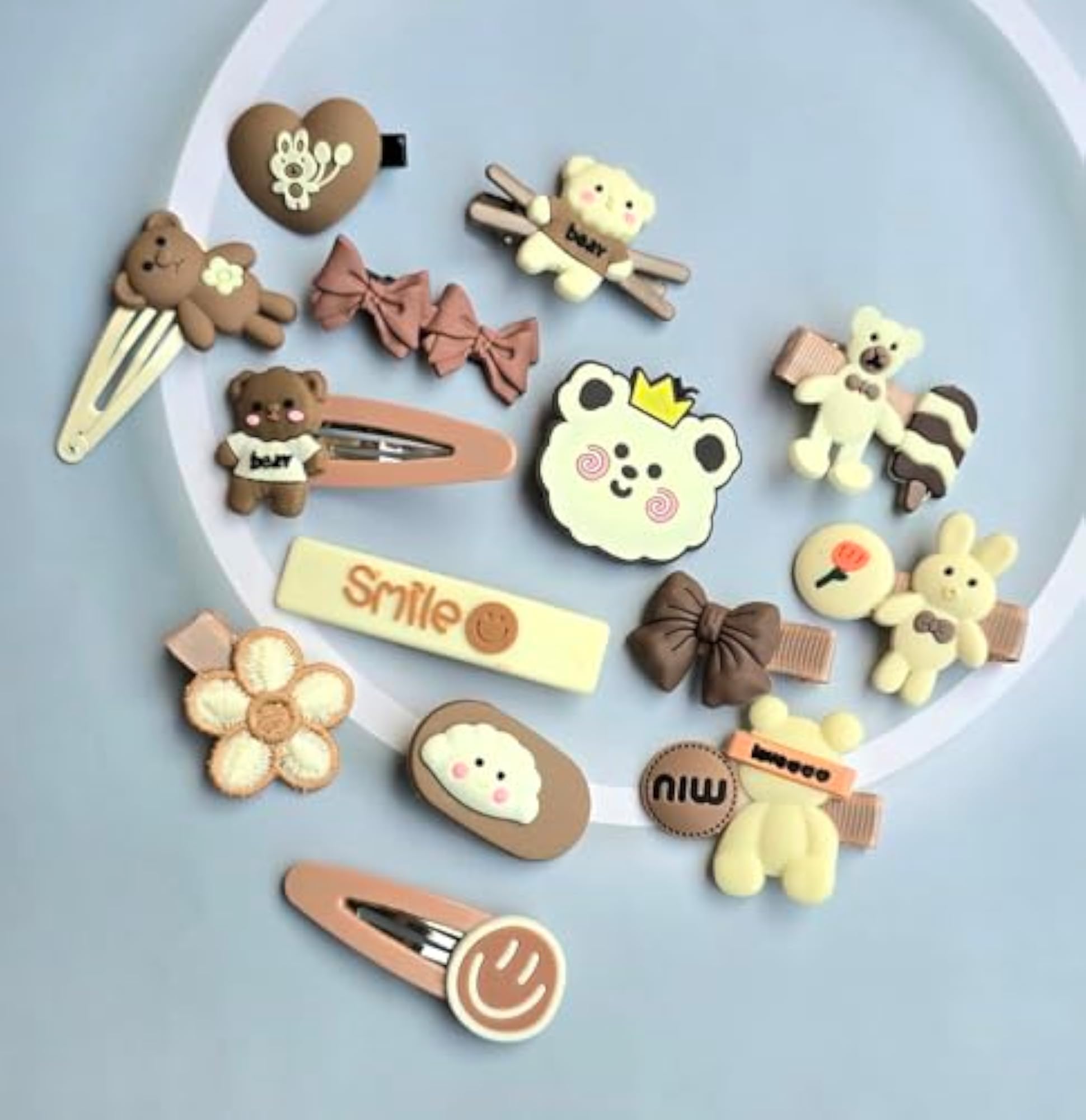 Baby Hair Clips Set for Girls, Cute Cartoon Patterns