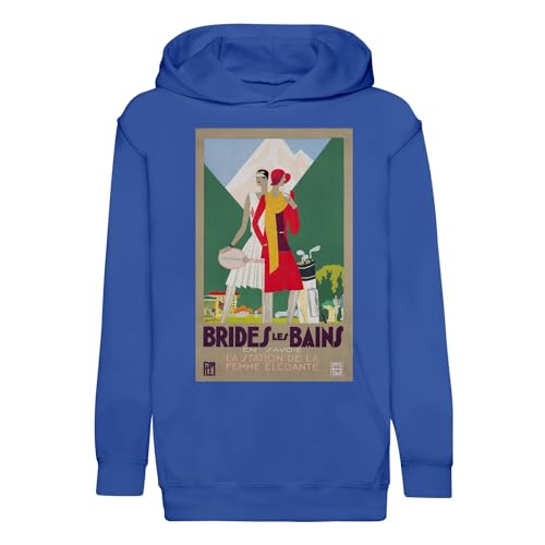Sweat à capuche enfant Brides-les-Bains affiche vintage par Fabulous Hoodie