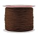 Mandala Crafts 1mm 109 Yards Jewelry Making Beading Crafting Macramé Waxed Cotton Cord Thread (Chocolate Brown)