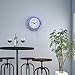 Lavish Home Retro Neon Wall Clock - Battery Operated Wall Clock Vintage Bar Garage Kitchen Game Room – 14 Inch Round Analog (Blue and White)