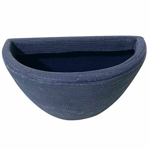 Vaso De Parede Em Polietileno Para Jardim Vertical 28x14 Cor: Azul