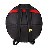 Professional 25inch Inner HANDPAN Case 23inch HandPan Bag Shoulders Hand-held Steel Tongue Drum Bag HandPan Box Composite Leather Shock Absorption Backpack (23inch Thick black HandPan Bag)