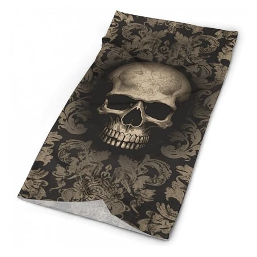 Cuello protector a prueba de viento, mascarilla respirable con diseño gótico calavera, protección solar y anti polvo para mujer y hombre, ideal para senderismo y pesca miniatura 1