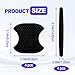 ABOTHGD 8 Pieces Universal Car Door Handle Protector Self-Adhesive Scratch Guard for Most Cars SUV Truck Waterproof Paint Protection with Dense Hexagonal Honeycomb Grid Textures Black