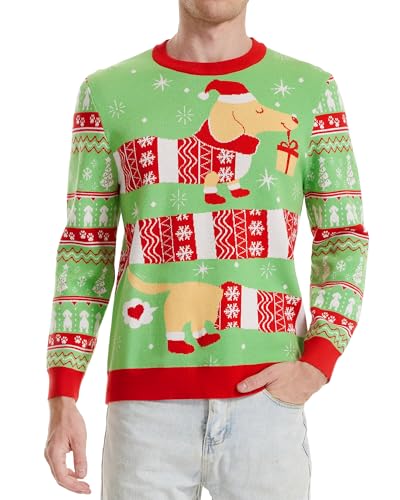 Runhit Hässliche Weihnachtspullover Herren Ugly Christmas Sweater...