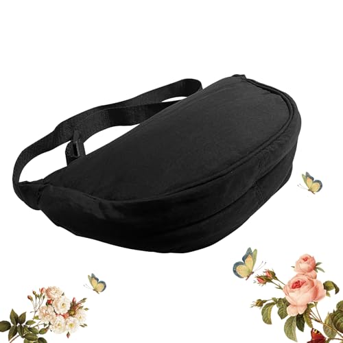 Crescent Bag for Women Men Small Nylon Crossbody Lightweight Shoulder Purse Travel Waist Bag3