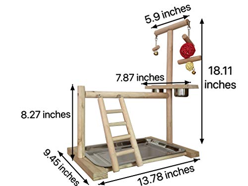 image for NAPURAL WYunpets Bird Playground Birdcage Playstand Parrot Play Gym Pa