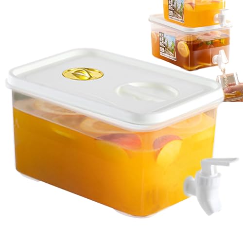 Dispensador de bebidas con grifo, dispensador de bebidas heladas para refrigerador, dispensador de agua de plástico con grifo y filtro, dispensador de bebidas, dispensador de agua de limón