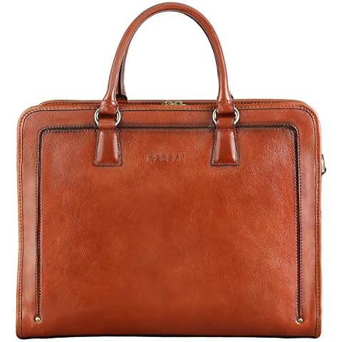 Banuce Italian Leather Briefcase for Women Cover