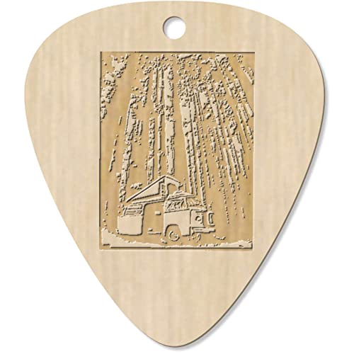 Azeeda 7 x ‘Caravane en Forêt’ médiator/pic de Guitare (GP00026855) - Les Beatles, Paul McCartney, John Lennon, RIngo Starr, George Harrison Azeeda 7 x 'Caravane en Forêt' médiator/pic de Guitare (GP00026855)