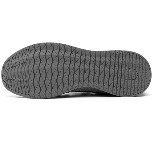 Image of Men's Walking Running Shoes Lightweight Breathable Sneakers | Easy slip-on design with knitted mesh upper. Lightweight non-slip tennis sneakers for gym, daily walking and work