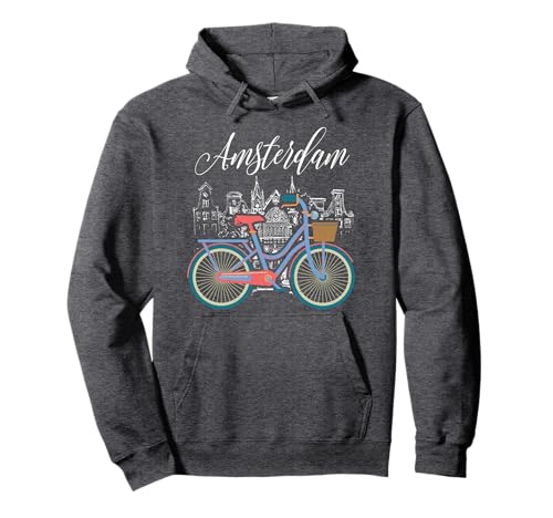 Love Cycling Luv Amsterdam Retro Bike Hoodie