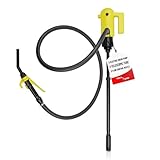 TERA PUMP TReDRUME 12V Electric Fuel Pump (Gasoline Diesel Bio Diesel etc.) Telescopic Fuel Transfer Drum Pump (4.2 GPM) for Use On 15, 30, and 55 gal with 6.6 ft Discharge Hose N Nozzle