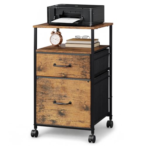 DEVAISE Fabric Drawer File Cabinet