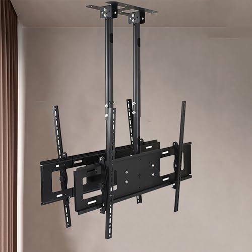 Doppelseitige Deckenhalterung Für Fernseher, Ständer, Wandhalterung Für Fernseher, Für 60-100 Zoll Low Profile-Fernseher, Höhenverstellungsrahmen, Verstellbarer Neigungs-Teleskop-Tv-Lift, Unterstützt
