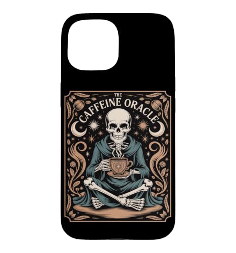 THE CAFFEINE ORACLE �R�[�q�[ �\�� �[�� �J�t�F�C�� �肢 �� �� �n���E�B�� �X�}�z�P�[�X iPhone 15 �p