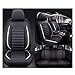 Produktbild DUBOM Full Set Auto Sitzbezüge für C-hevy C-hevrolet Traverse, Wasserdichter Leder-Autositzbezug, Seasons Protectors VerschleißFest, 5-Sitzer Autositzbezug Universal (Color : B+W)