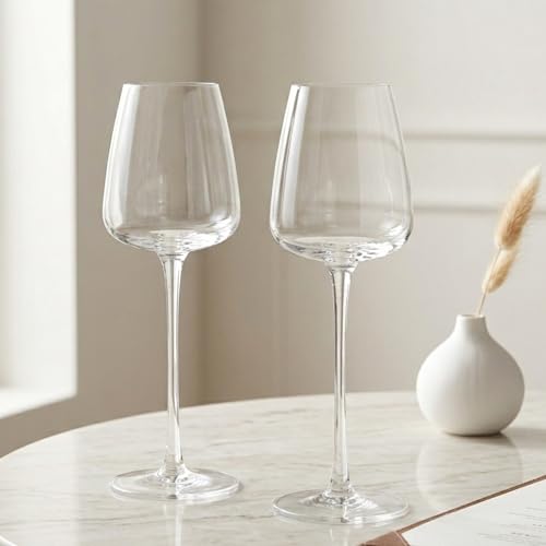 Fissman 2-Piece Wine Glass Set 310mL Crystal Clear Wine Glass Ultra Thin Best for Wine tasting Pecfect for Red or White Wine Christmas Birthday Anniversary Wedding Gifts