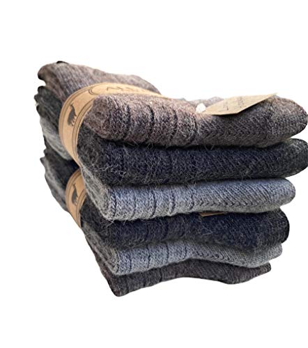 Lucchetti Socks Milano 6 paar herensokken van wol en alpaca-mix, zeer warm, voor koude, gemaakt in Italië