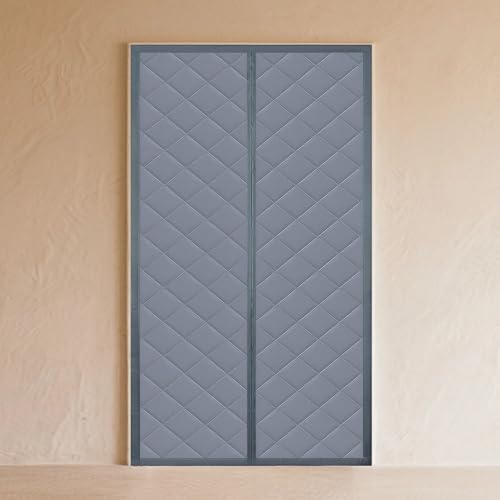 Rideau de porte isolant phonique 88x195 cm étanche et coupe-vent sans perçage - 2